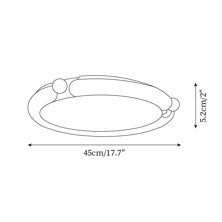 Virelli Lampe de Plafond Panneau Acrylique Rond Bois de Noyer Résine A/B Modèle Naturel - Neutralighting