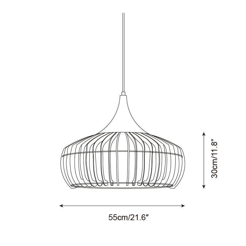 Zivora Lampe Pendante Bambou Rattan Naturel - Neutralighting