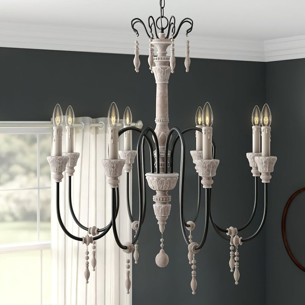 Epoch Lustre Bois Métal Luxe Postmoderne - Neutralighting
