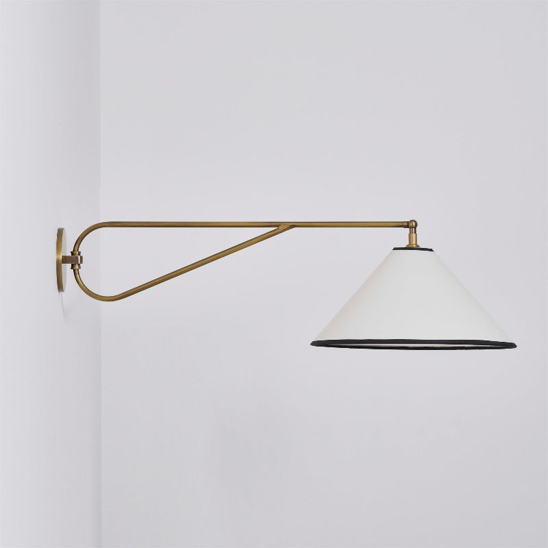 Hymn Applique Murale Laiton Métal Tissu Vintage - Neutralighting