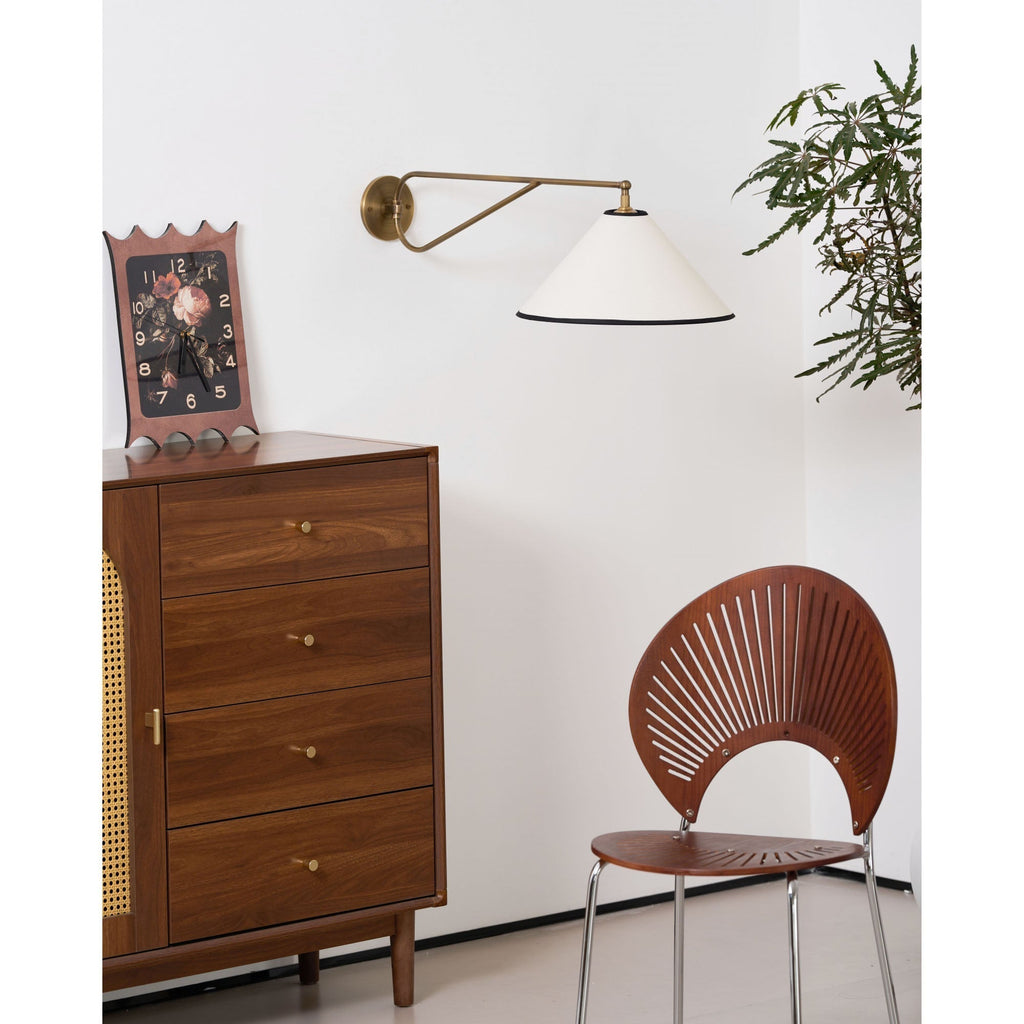 Hymn Applique Murale Laiton Métal Tissu Vintage - Neutralighting