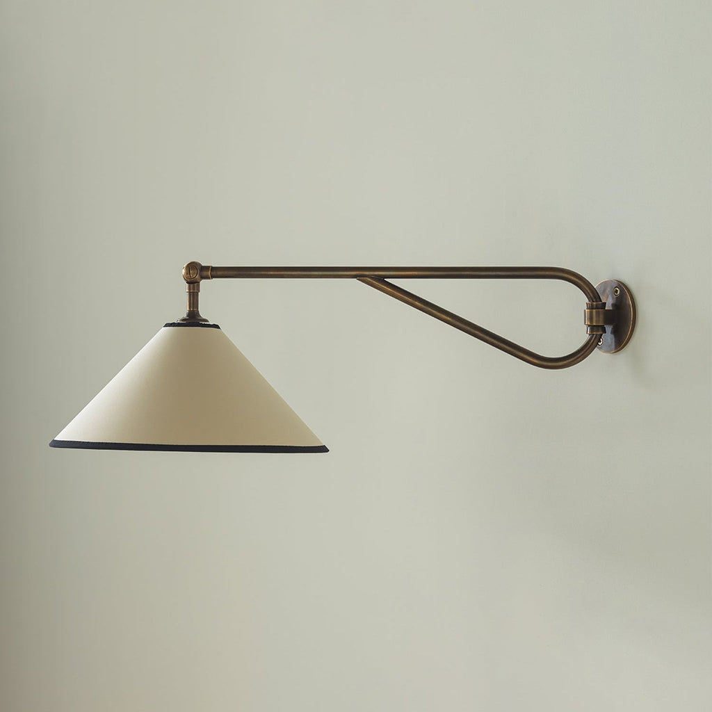 Hymn Applique Murale Laiton Métal Tissu Vintage - Neutralighting