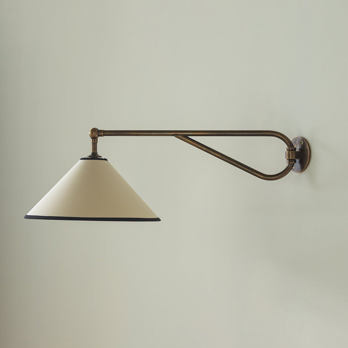 Hymn Applique Murale Laiton Métal Tissu Vintage - Neutralighting