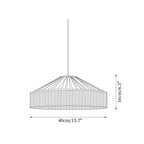 Serenya Lampe Pendante Franges Tissu Vintage - Neutralighting
