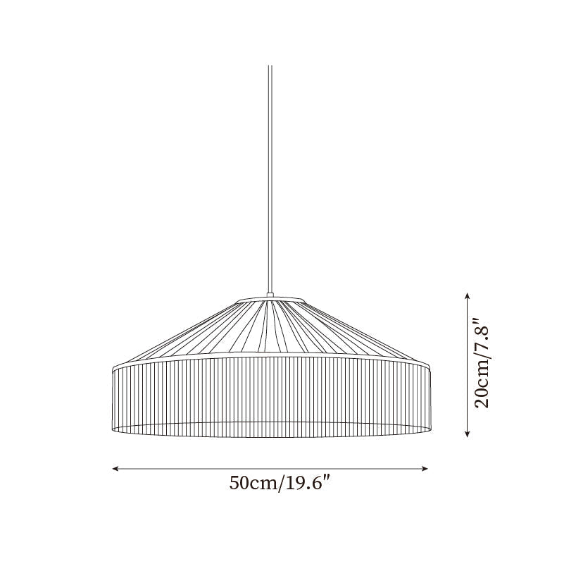 Serenya Lampe Pendante Franges Tissu Vintage - Neutralighting