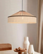 Serenya Lampe Pendante Franges Tissu Vintage - Neutralighting
