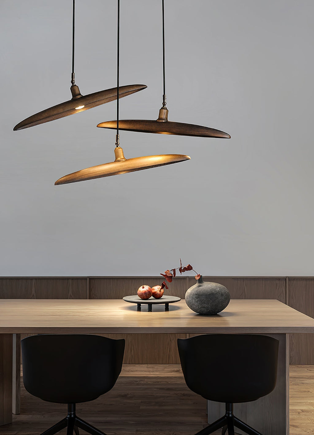 Zelirira Lame Bois Pendentif Lumière - Neutralighting