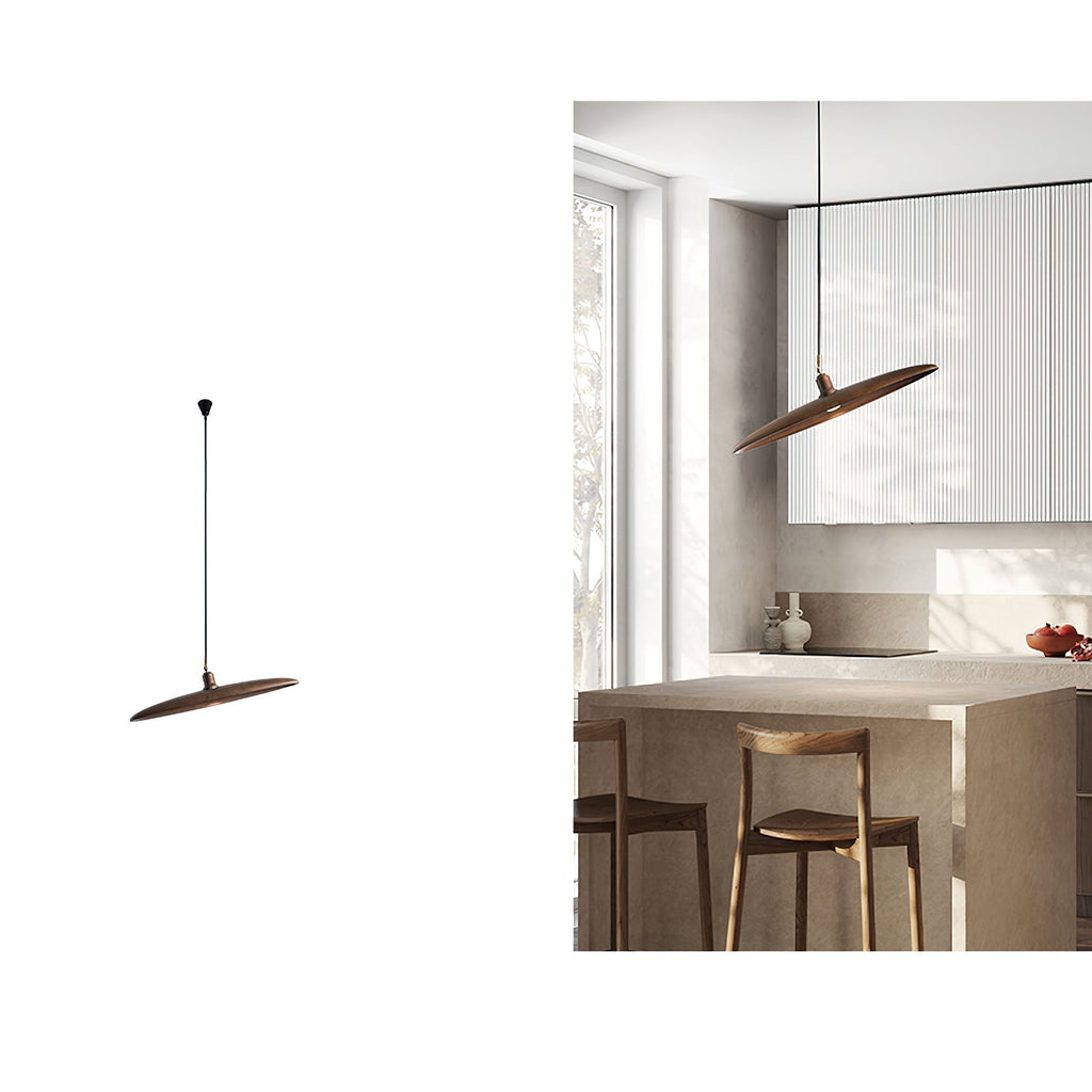 Zelirira Lame Bois Pendentif Lumière - Neutralighting