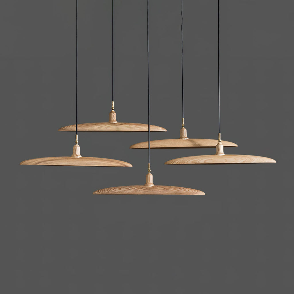 Zelirira Lame Bois Pendentif Lumière - Neutralighting
