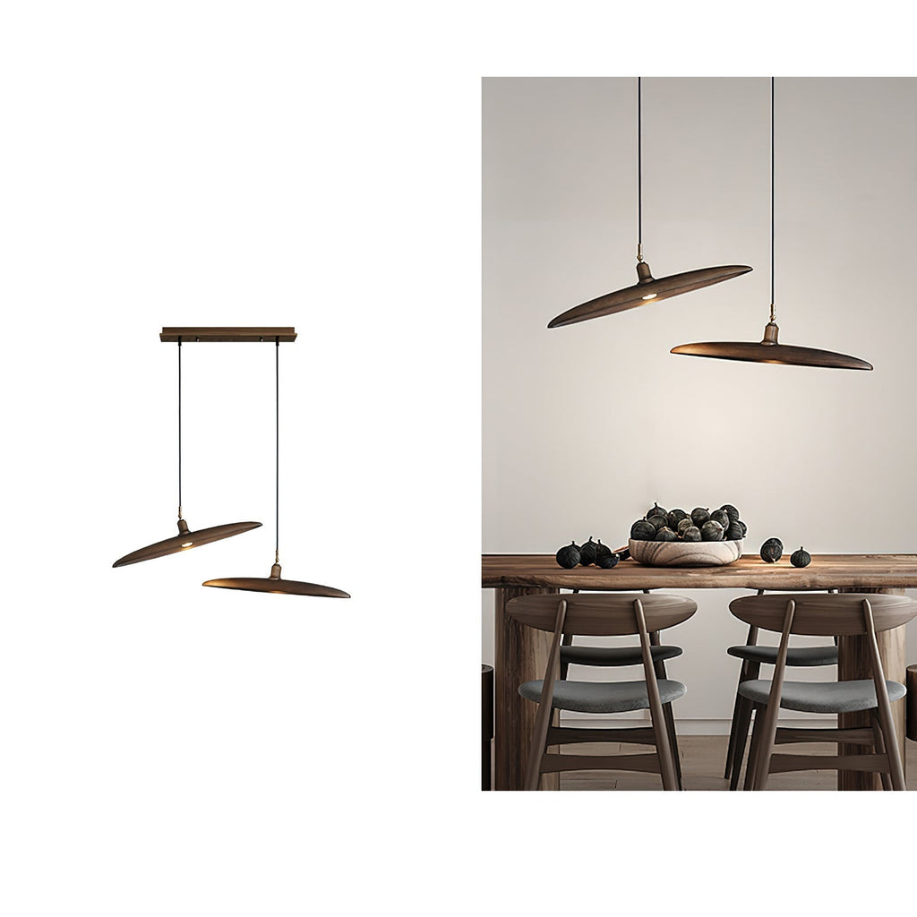 Zelirira Lame Bois Pendentif Lumière - Neutralighting