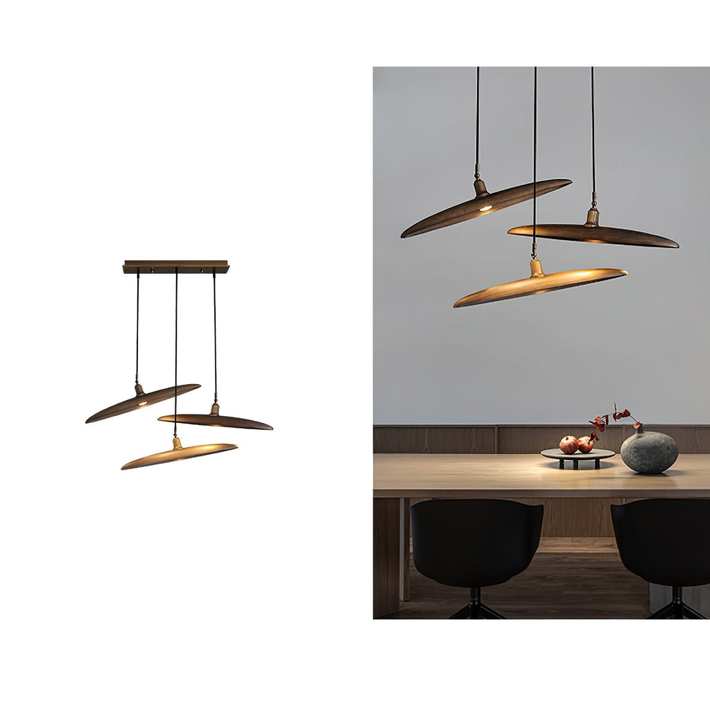 Zelirira Lame Bois Pendentif Lumière - Neutralighting