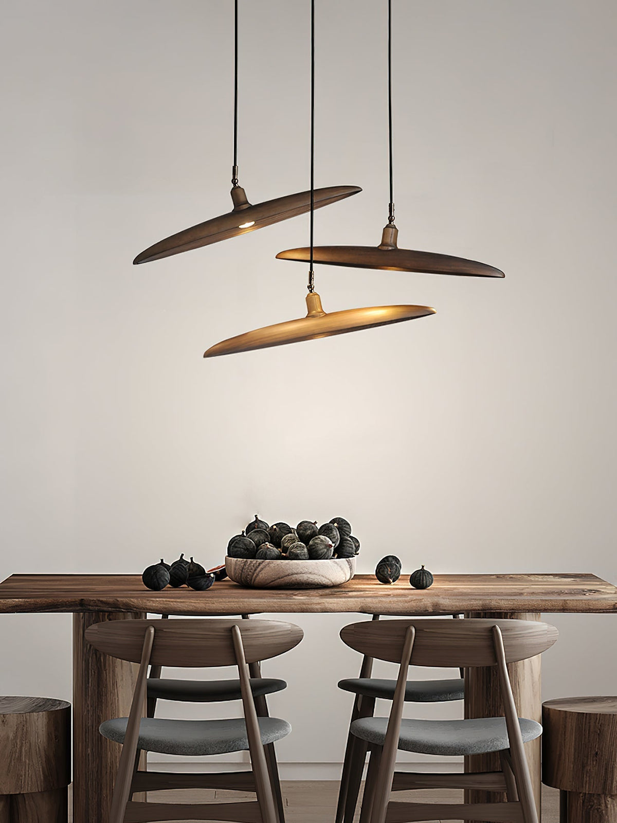 Zelirira Lame Bois Pendentif Lumière - Neutralighting