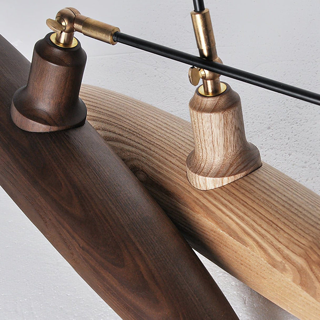 Zelirira Lame Bois Pendentif Lumière - Neutralighting