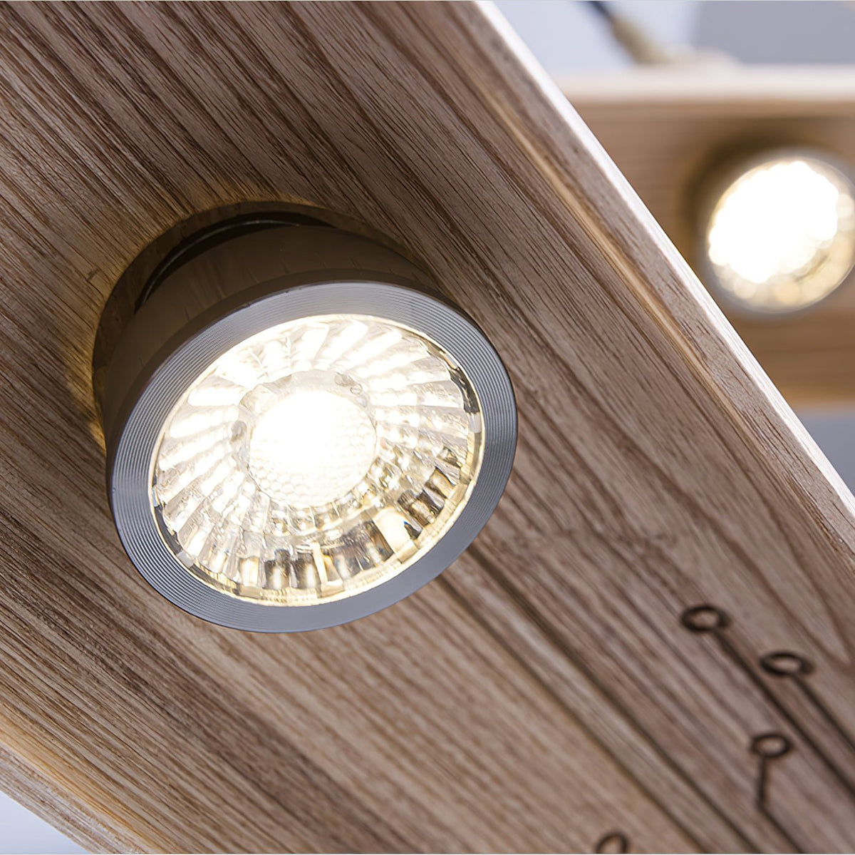 Zelirira Lame Bois Pendentif Lumière - Neutralighting