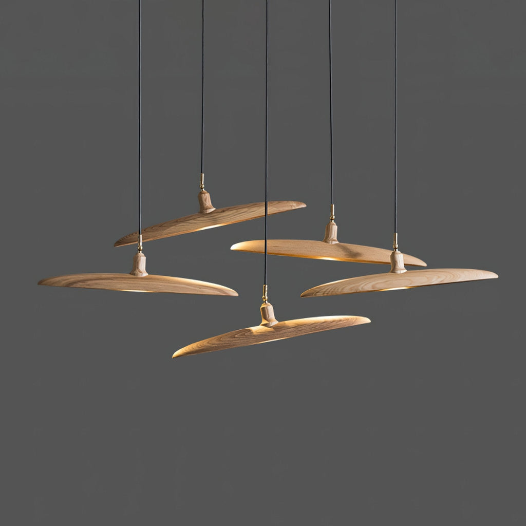 Zelirira Lame Bois Pendentif Lumière - Neutralighting