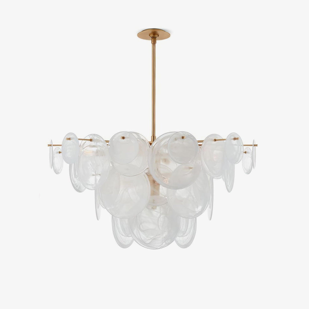 Olvynis Lustre en Cristal et Laiton avec Disques Luxueux - Neutralighting