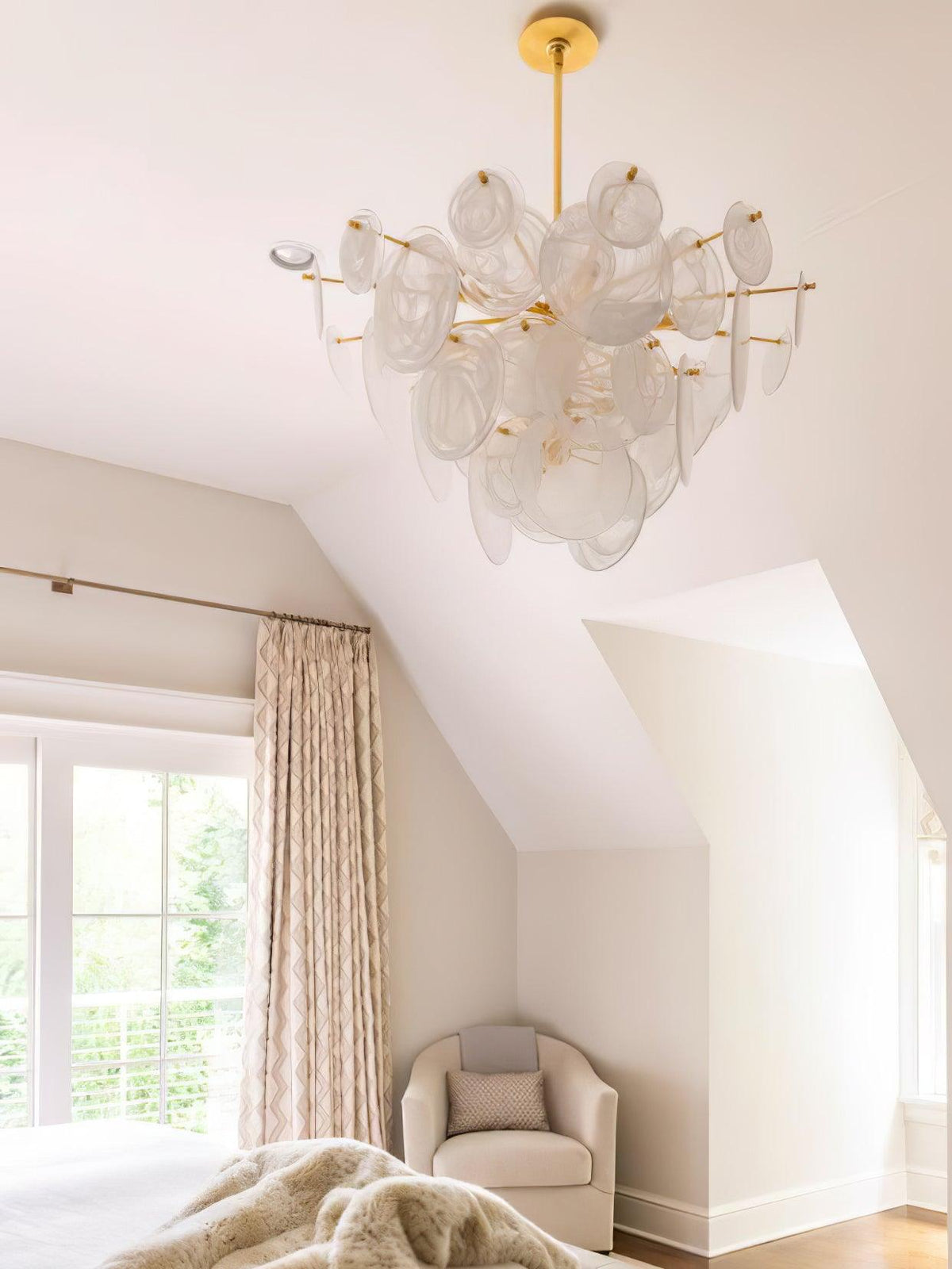 Olvynis Lustre en Cristal et Laiton avec Disques Luxueux - Neutralighting