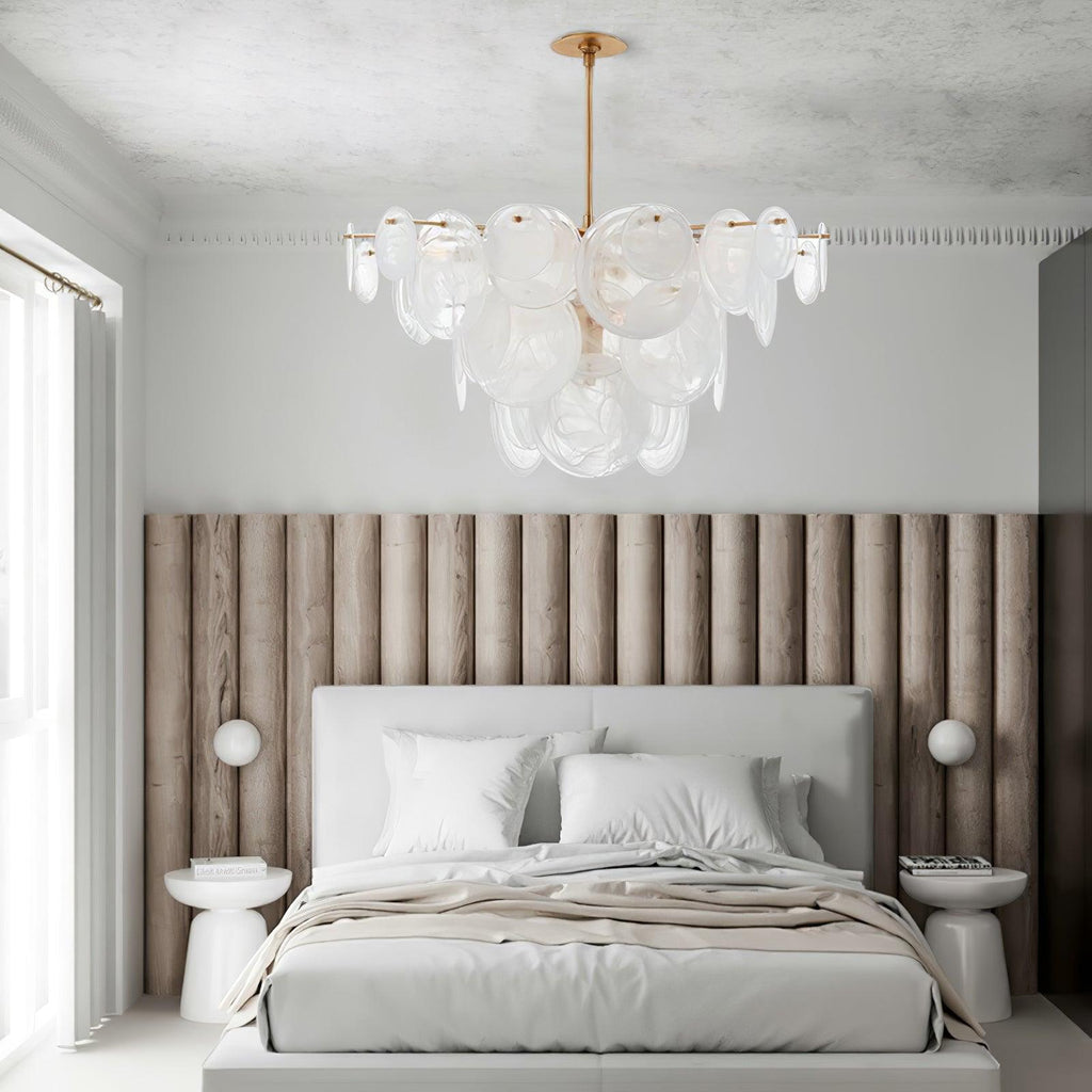 Olvynis Lustre en Cristal et Laiton avec Disques Luxueux - Neutralighting