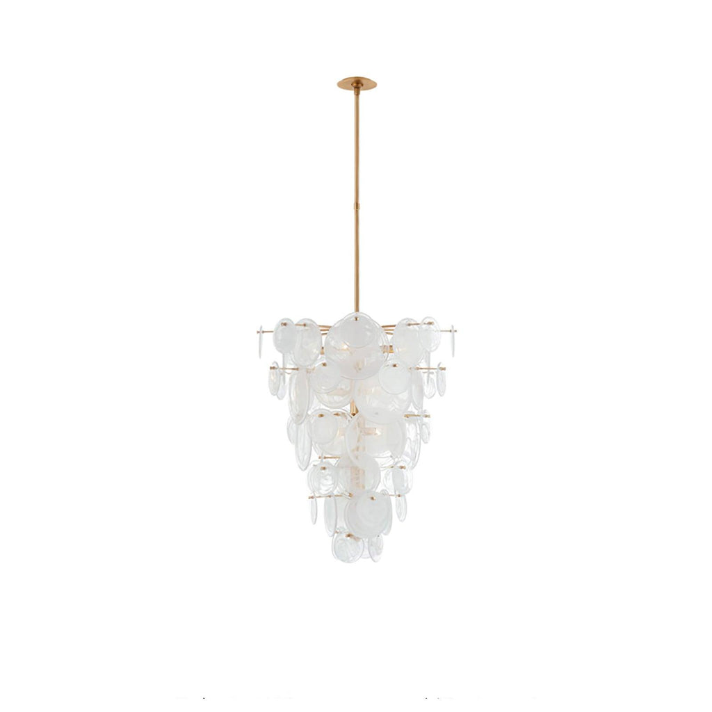 Olvynis Lustre en Cristal et Laiton avec Disques Luxueux - Neutralighting