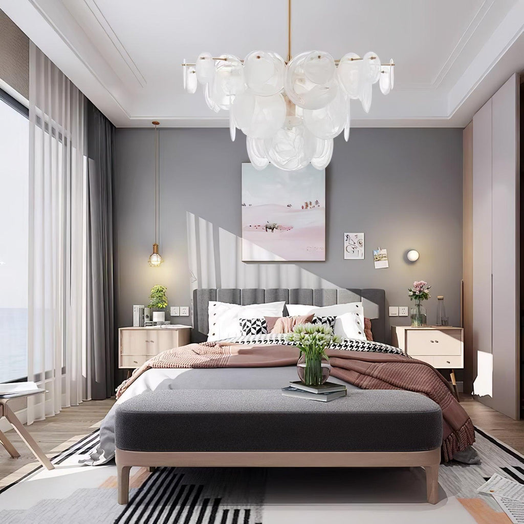 Olvynis Lustre en Cristal et Laiton avec Disques Luxueux - Neutralighting