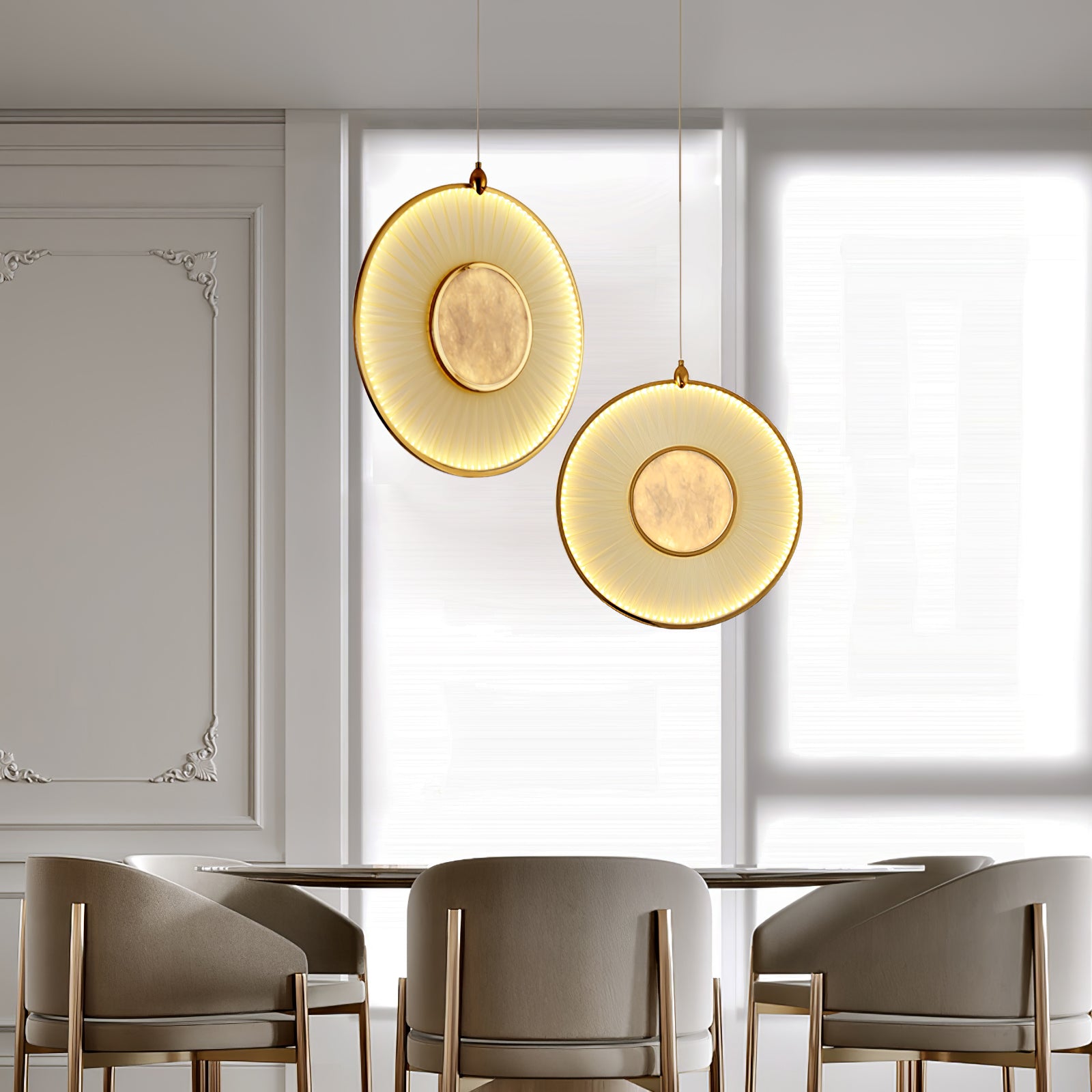Nolan Lampe Pendante Moderne en Tissu - Neutralighting