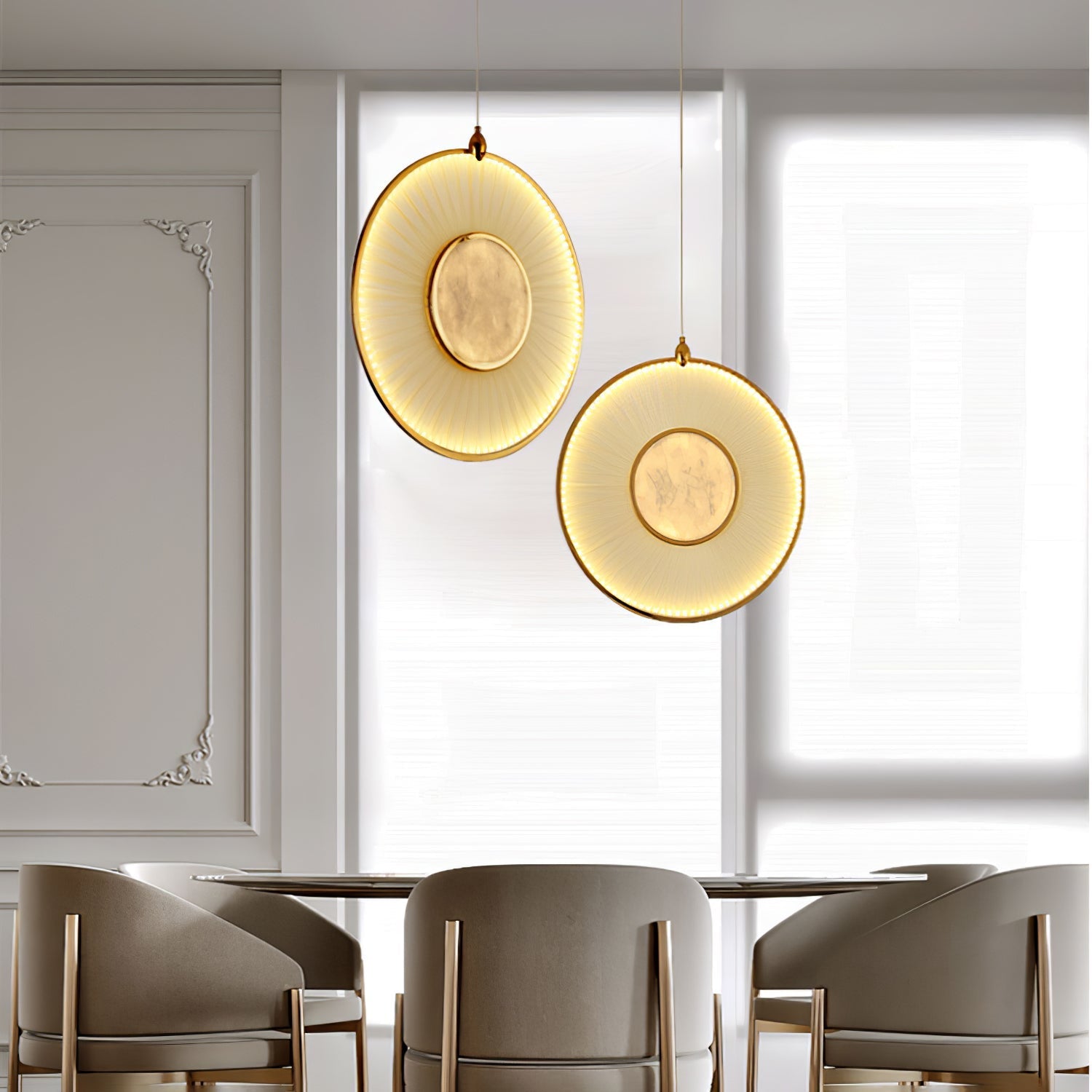 Nolan Lampe Pendante Moderne en Tissu - Neutralighting