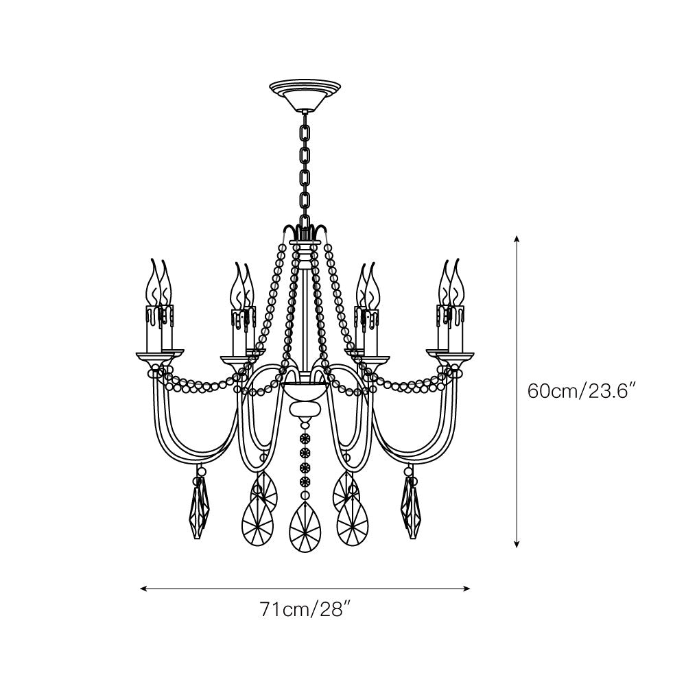 Mote Lustre Laiton Cristal Luxe Postmoderne - Neutralighting