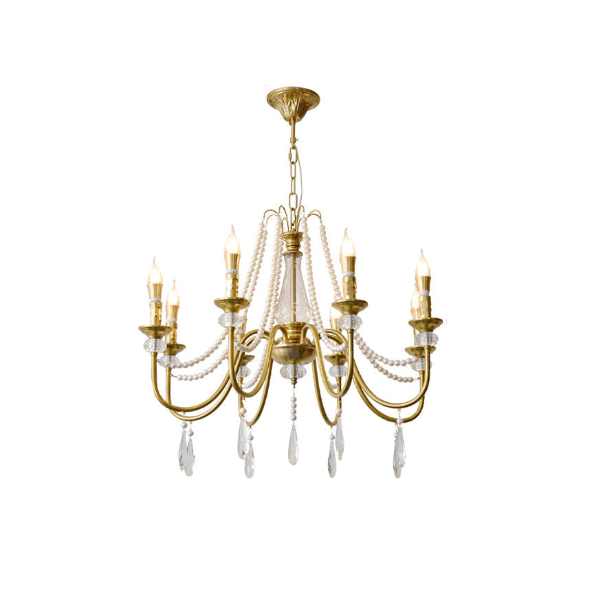 Mote Lustre Laiton Cristal Luxe Postmoderne - Neutralighting