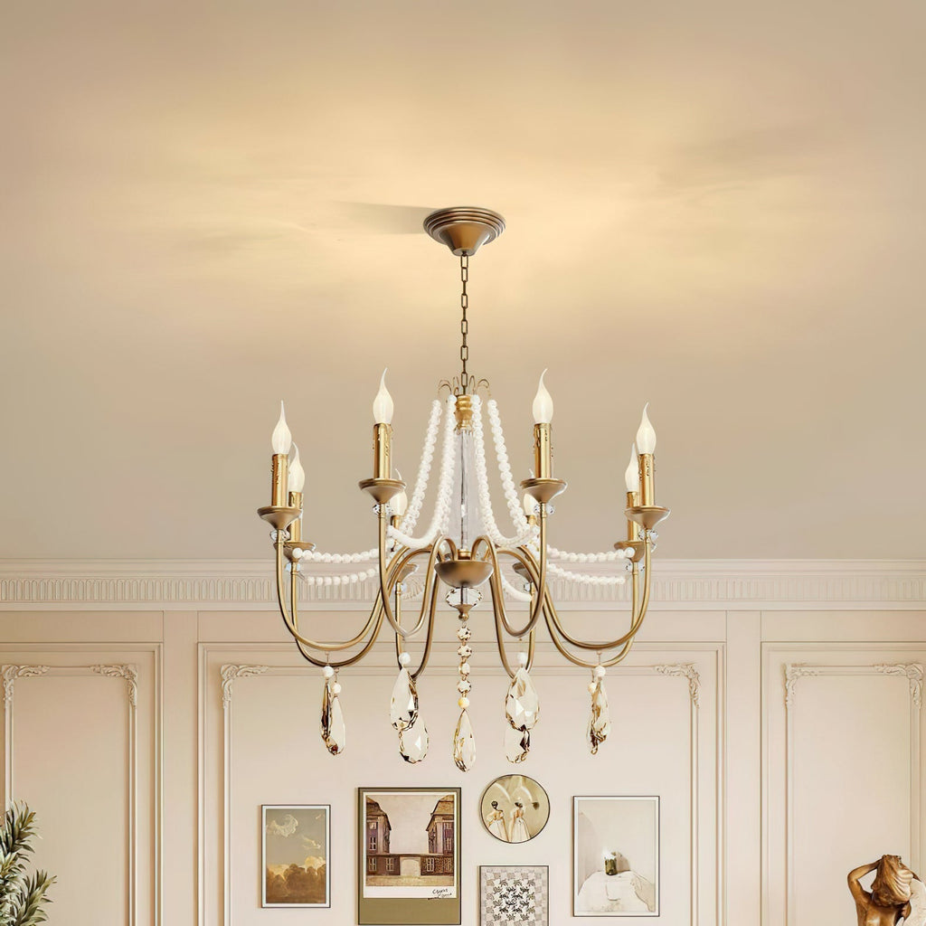 Mote Lustre Laiton Cristal Luxe Postmoderne - Neutralighting