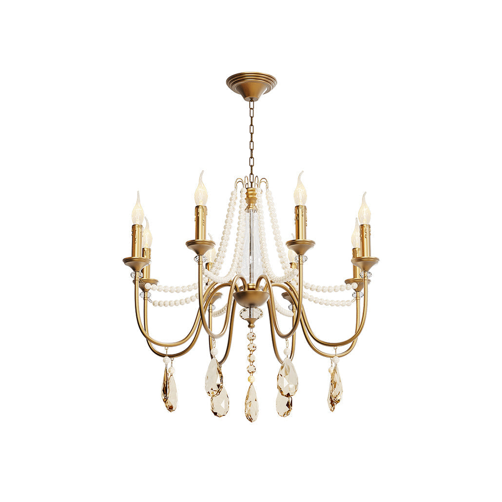 Mote Lustre Laiton Cristal Luxe Postmoderne - Neutralighting