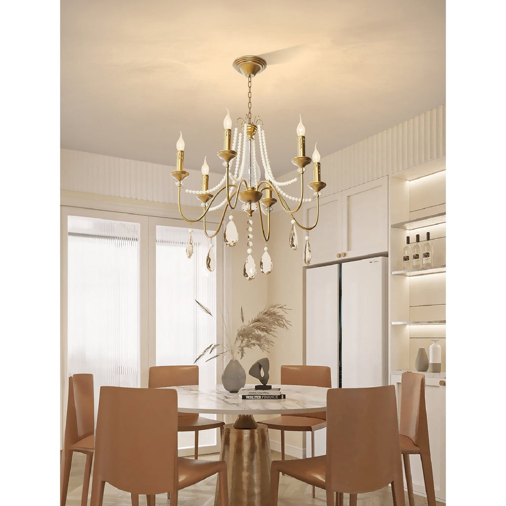 Mote Lustre Laiton Cristal Luxe Postmoderne - Neutralighting