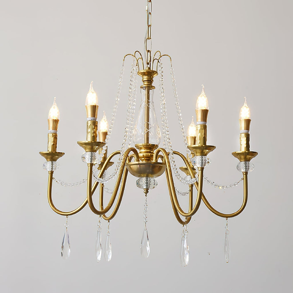 Mote Lustre Laiton Cristal Luxe Postmoderne - Neutralighting