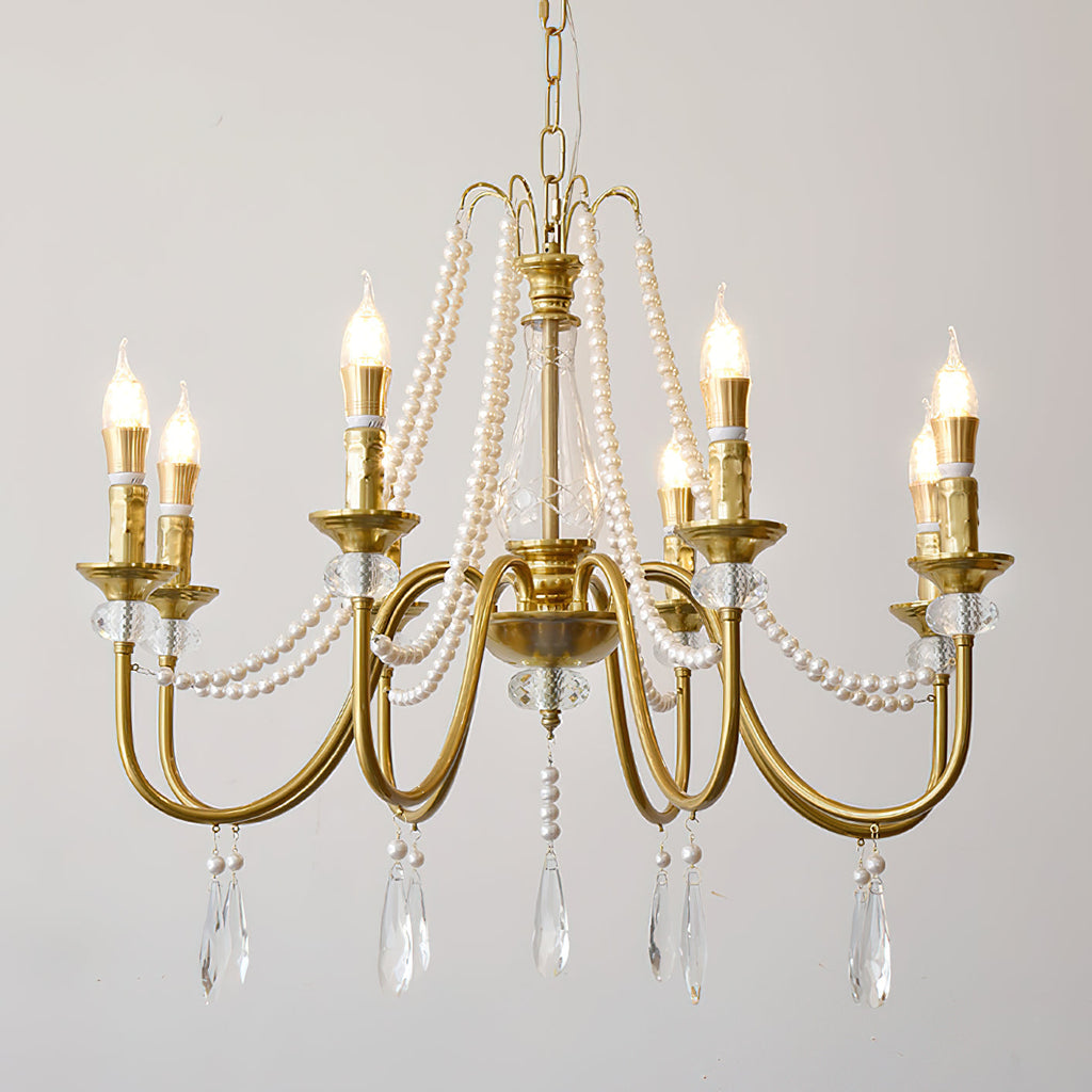 Mote Lustre Laiton Cristal Luxe Postmoderne - Neutralighting