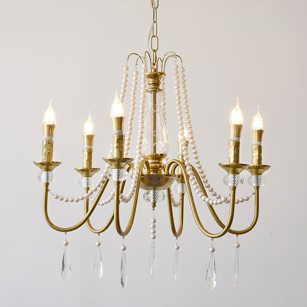 Mote Lustre Laiton Cristal Luxe Postmoderne - Neutralighting