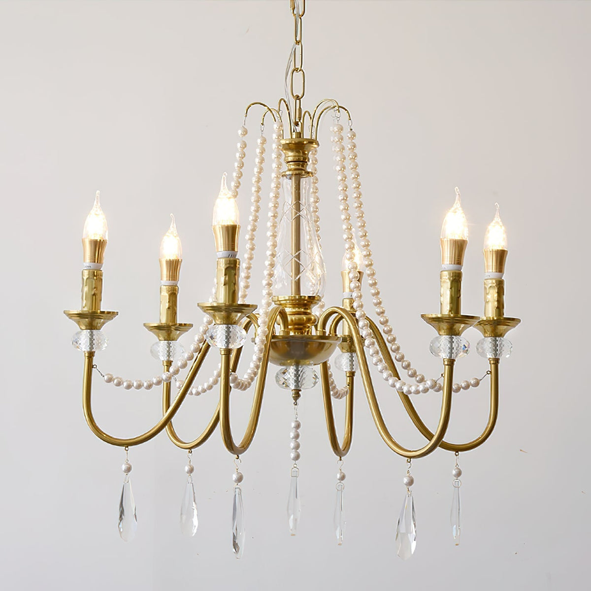 Mote Lustre Laiton Cristal Luxe Postmoderne - Neutralighting