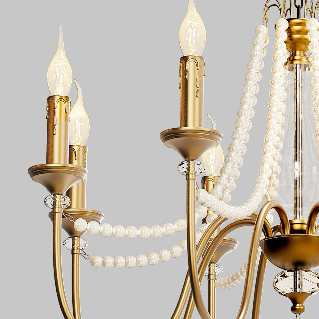 Mote Lustre Laiton Cristal Luxe Postmoderne - Neutralighting