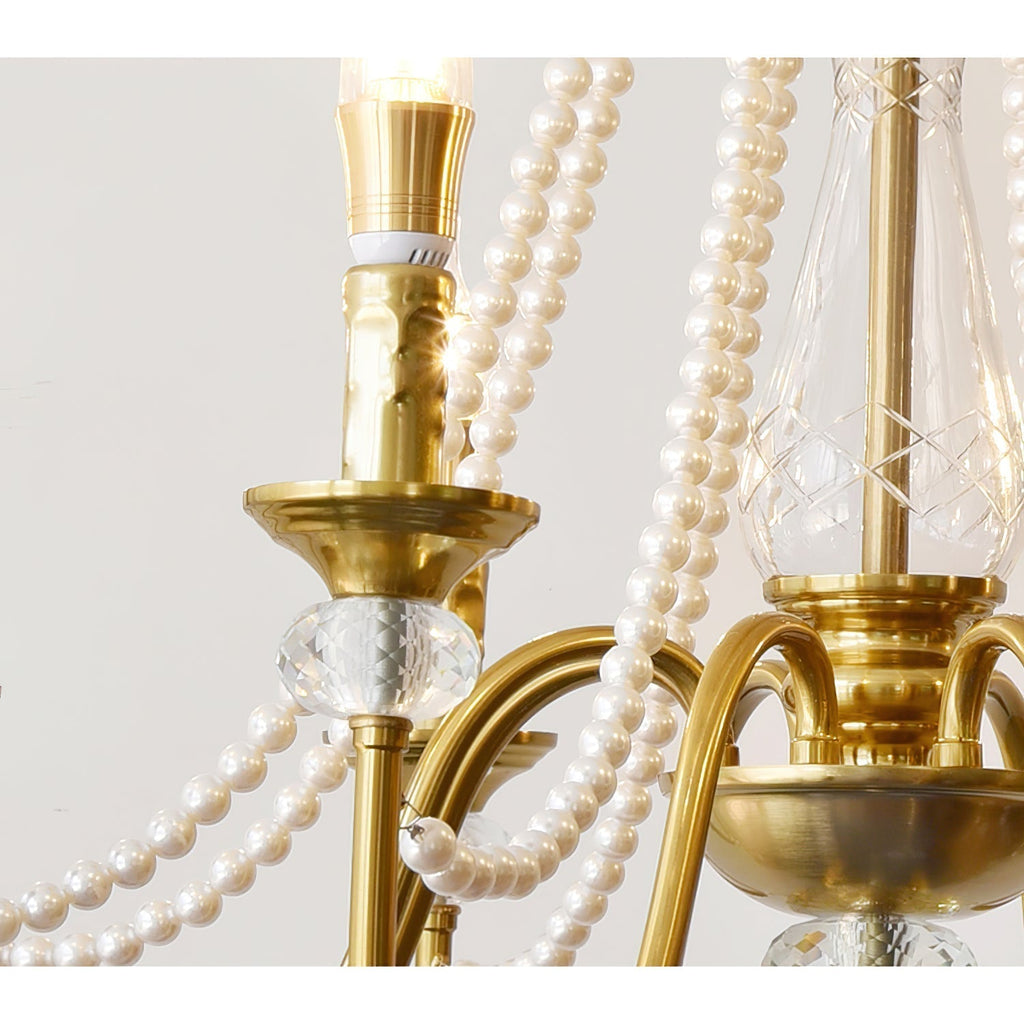 Mote Lustre Laiton Cristal Luxe Postmoderne - Neutralighting
