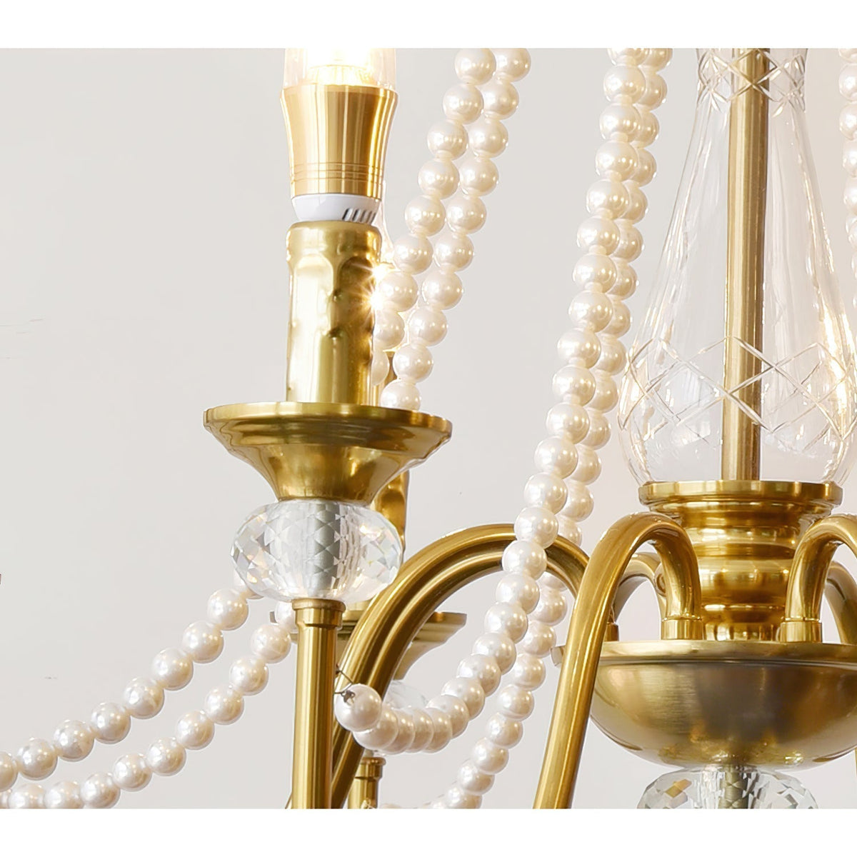Mote Lustre Laiton Cristal Luxe Postmoderne - Neutralighting