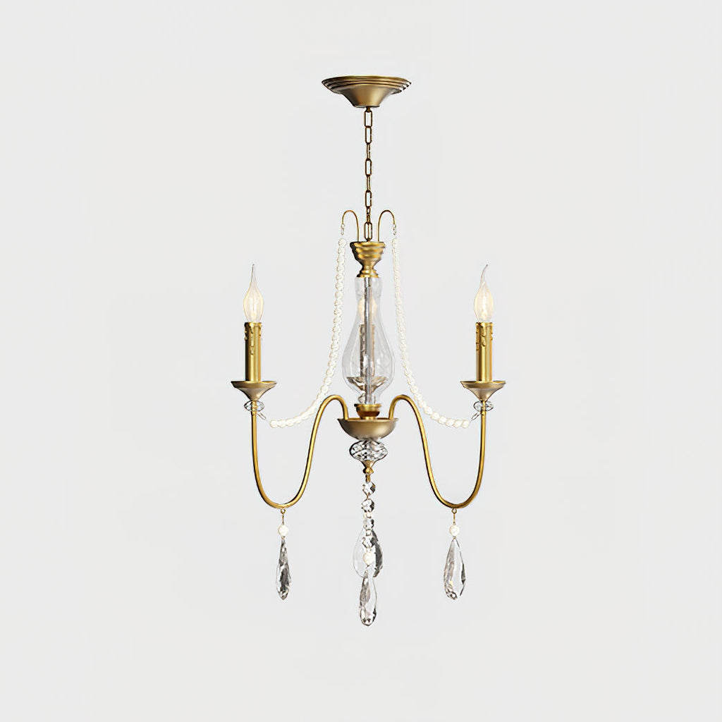 Mote Lustre Laiton Cristal Luxe Postmoderne - Neutralighting