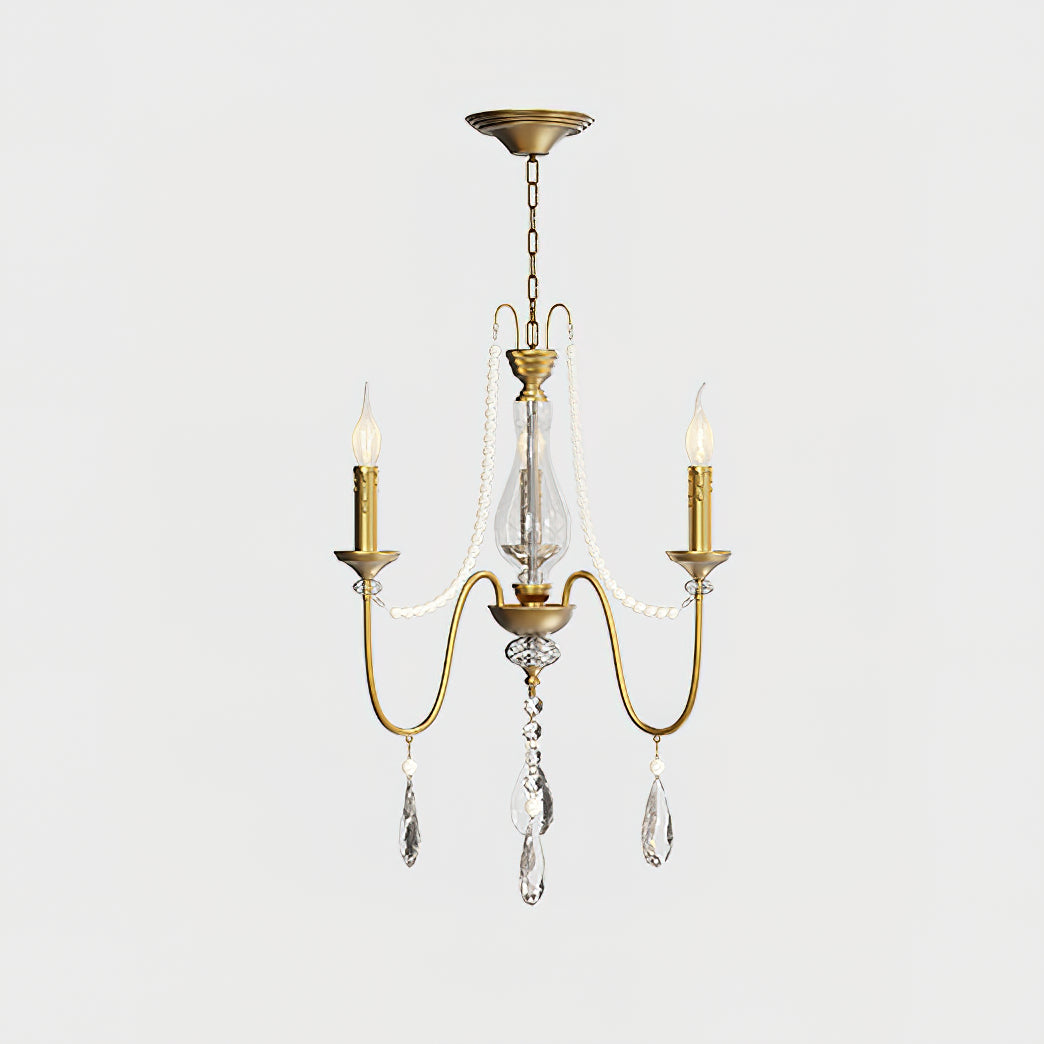Mote Lustre Laiton Cristal Luxe Postmoderne - Neutralighting