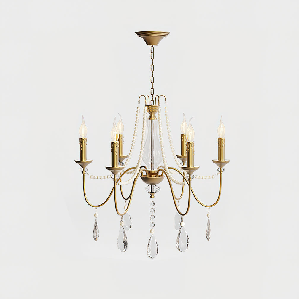 Mote Lustre Laiton Cristal Luxe Postmoderne - Neutralighting