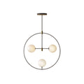 Nexus Lustre Ronde Laiton Verre Minimaliste Moderne - Neutralighting