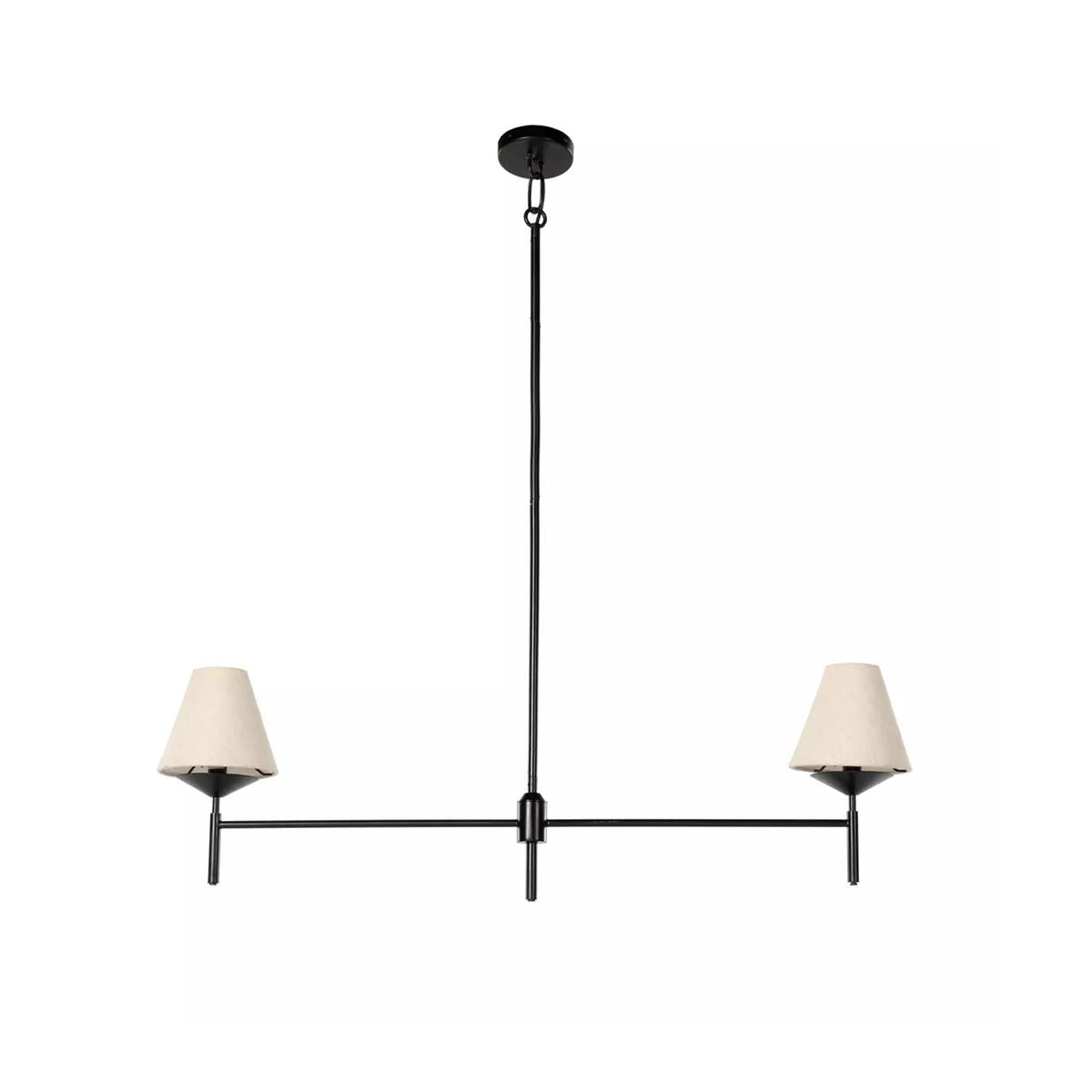 Ulphaa Lustre Tissu Noir Industriel Vintage - Neutralighting