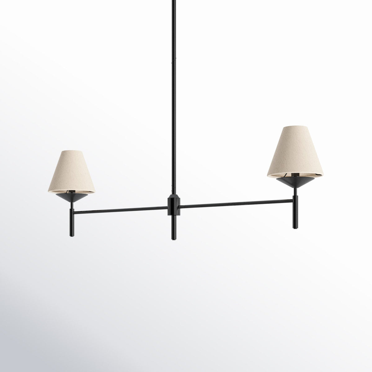 Ulphaa Lustre Tissu Noir Industriel Vintage - Neutralighting
