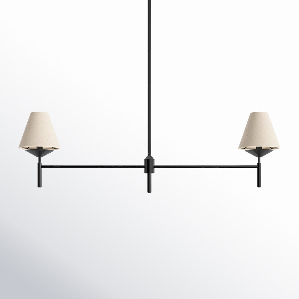 Ulphaa Lustre Tissu Noir Industriel Vintage - Neutralighting