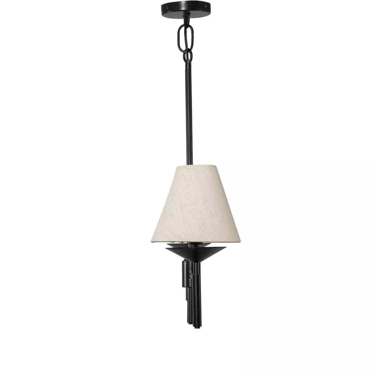 Ulphaa Lustre Tissu Noir Industriel Vintage - Neutralighting