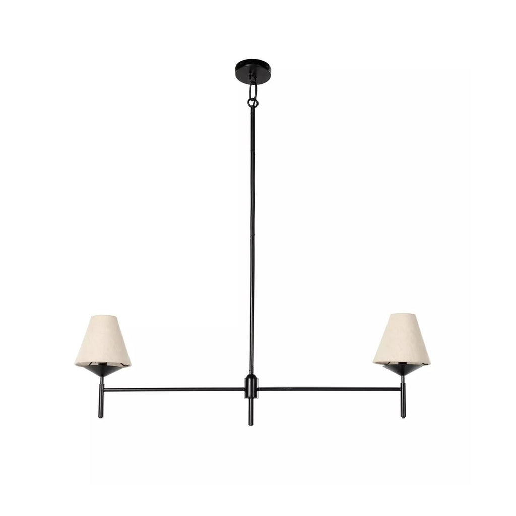 Ulphaa Lustre Tissu Noir Industriel Vintage - Neutralighting