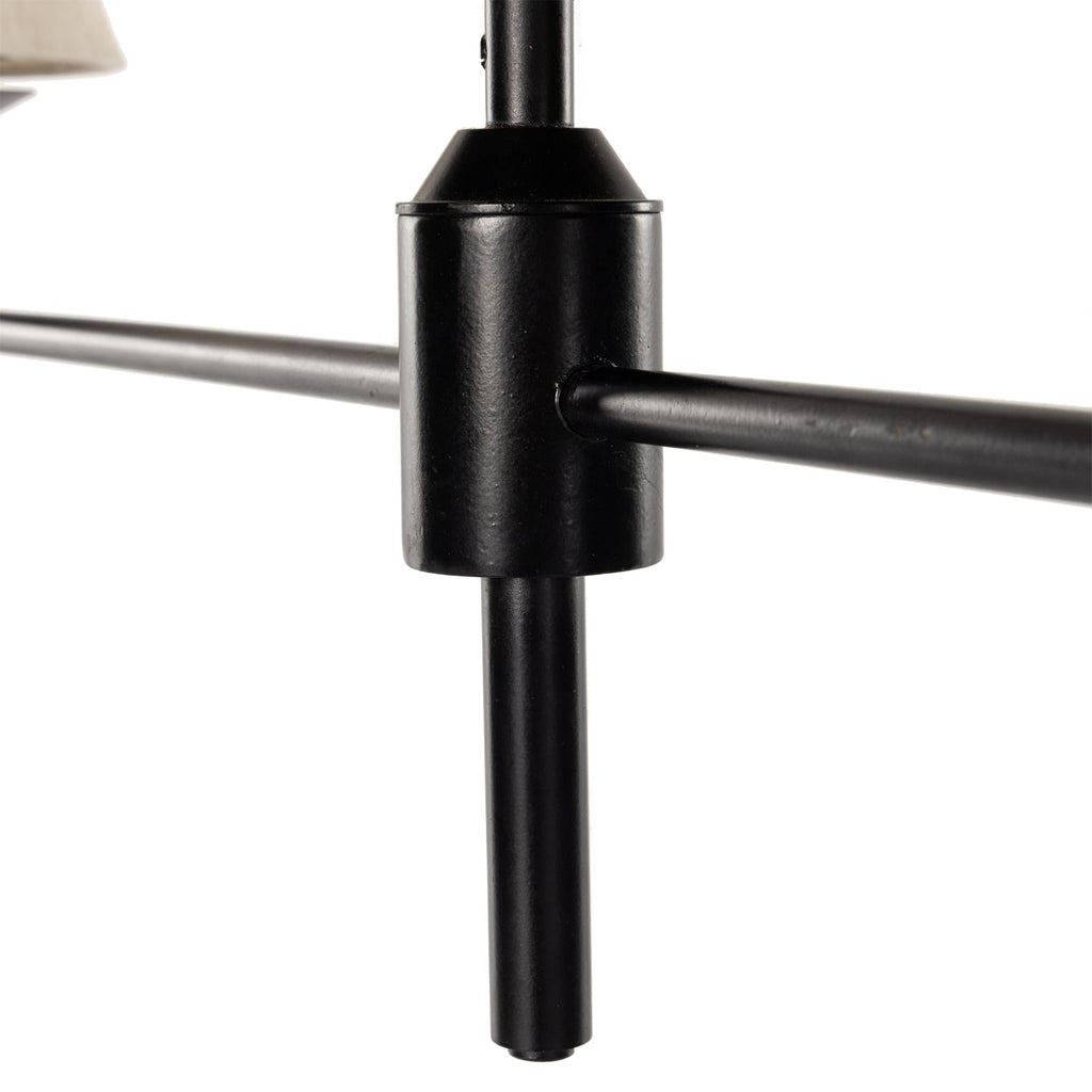 Ulphaa Lustre Tissu Noir Industriel Vintage - Neutralighting