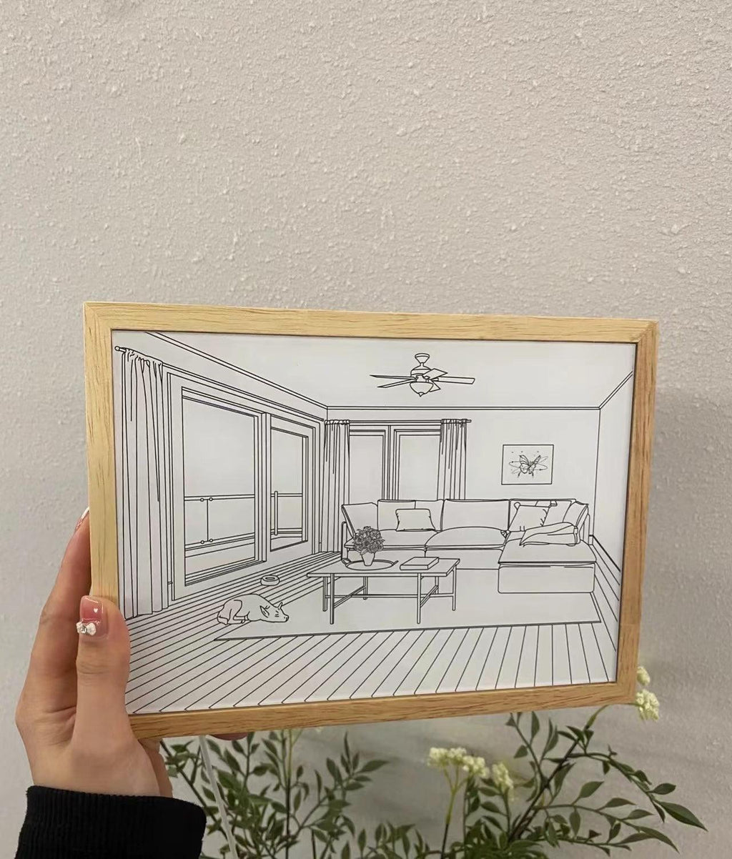 Magdalene Lampe Murale en Bois Art Mural Chien au Soleil - Neutralighting