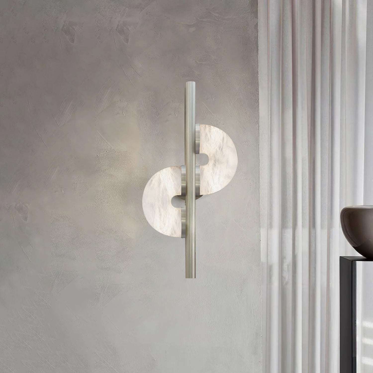 Liraven Double Disque Albâtre Luminaire Mural - Neutralighting